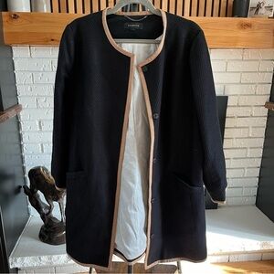 Women’s Talbots Tweed Coat with Snap Button Closure - Size 16